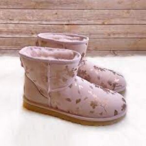 UGG mini floral foil boot